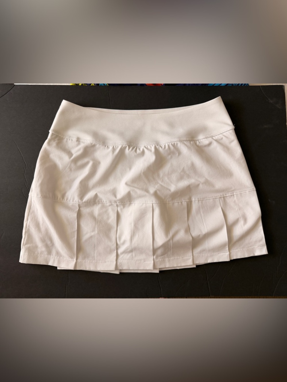 Puma White Athletic Pleated Skort